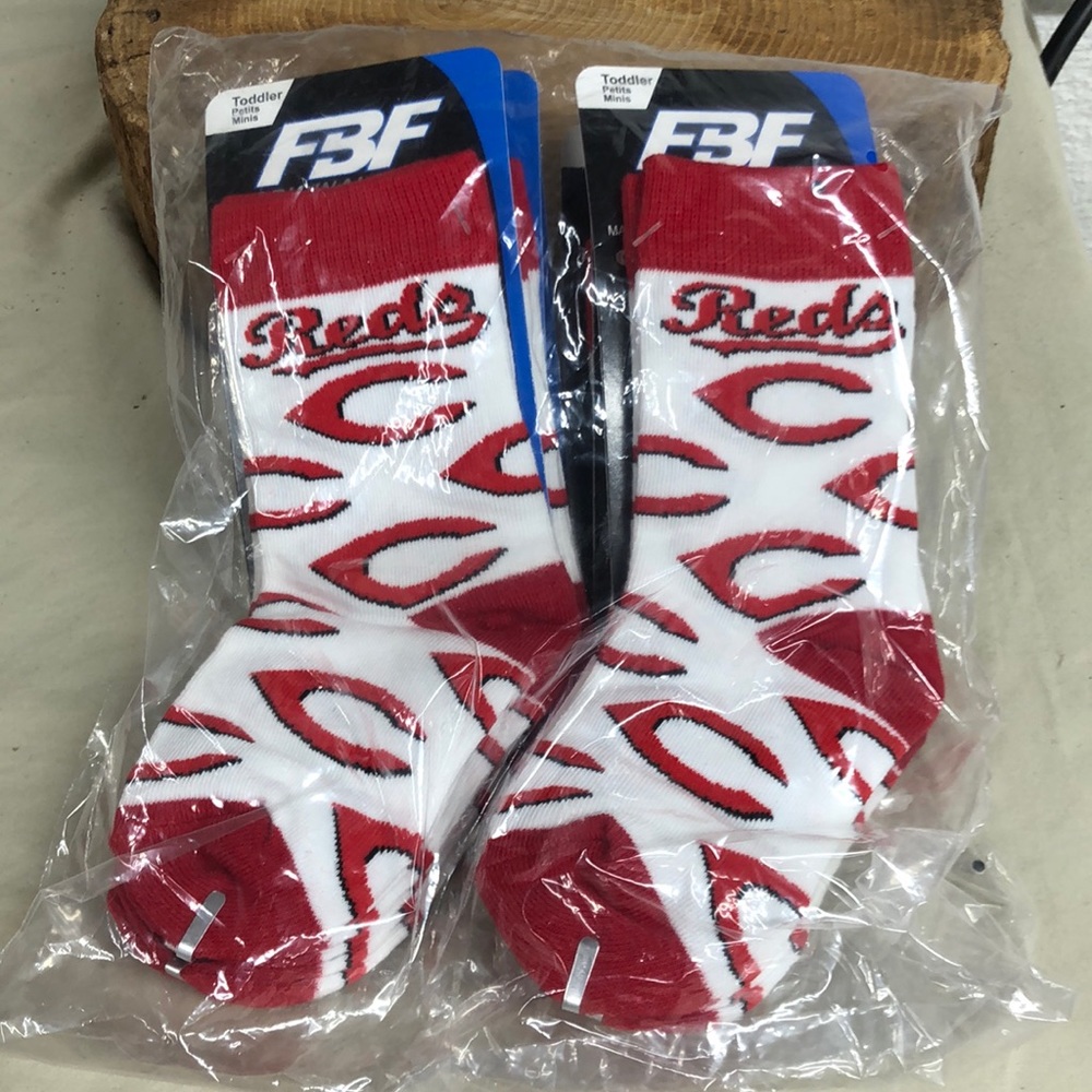 Cincinnati Reds toddlers socks pack of 6 pairs